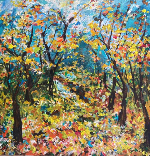 The Yellow Trees van Michal Avrech, Schilderij te koop op Singulart