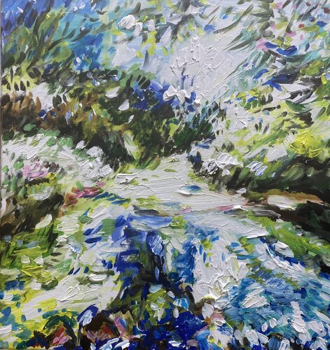 The Sparkles Of TheSun van Michal Avrech, Schilderij te koop op Singulart