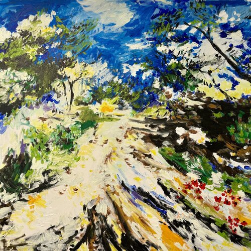 The Road Of Hope di Michal Avrech, Pittura in vendita su Singulart