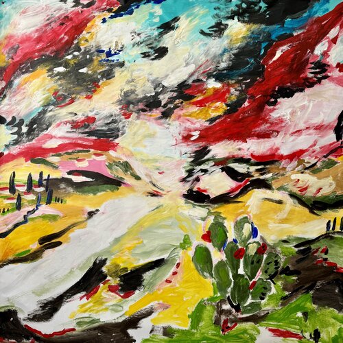 Disheartening flames van Michal Avrech, Schilderij te koop op Singulart