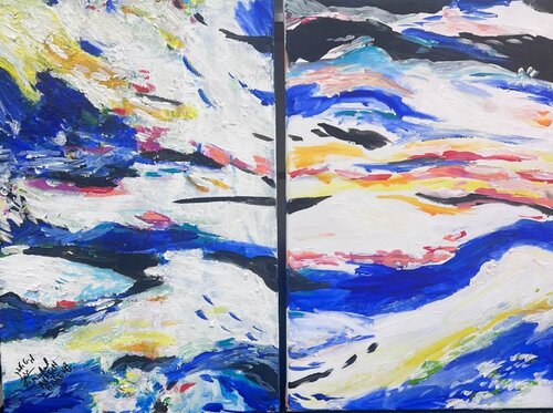Currents of flow de Michal Avrech, Pintura a la venta en Singulart