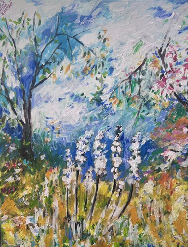 Peace in Bloom de Michal Avrech, Pintura a la venta en Singulart