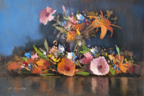 Lys and Co by Pascal Giroud, Painting for Sale on Singulart