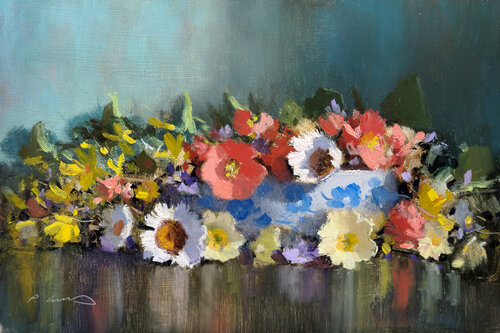 Bouquet printanier de Pascal Giroud, Pintura a la venta en Singulart
