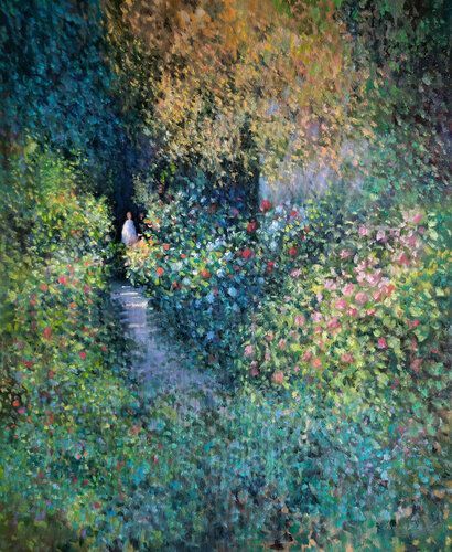 Dans le Jardin by Pascal Giroud, Painting for Sale on Singulart