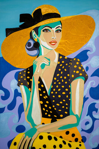 Spring Along The Riviera di Karen Coates, Pittura in vendita su Singulart