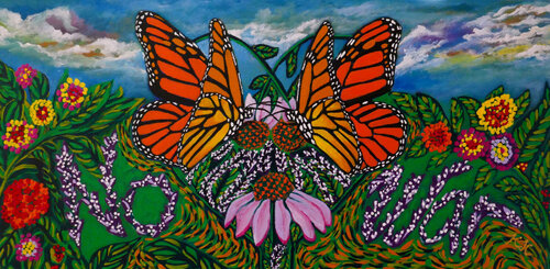 Pollinating Peace by Karen Coates, Painting for Sale on Singulart