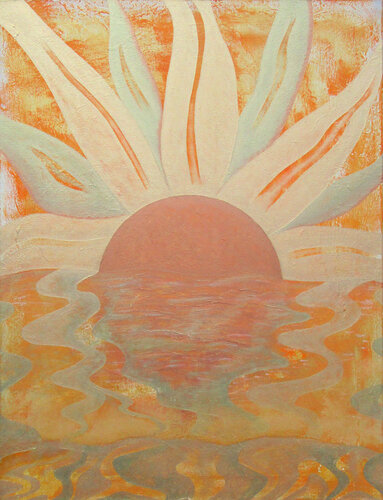 Mittlerer Sonnenton 194,18 Hz von Jörg "Yogi" Schäfer, Malerei kaufen auf Singulart