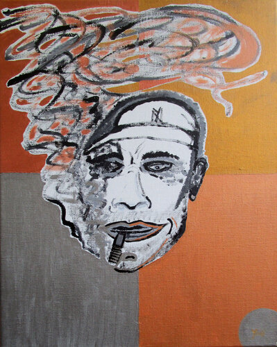 Raucher 1 van Jörg "Yogi" Schäfer, Schilderij te koop op Singulart