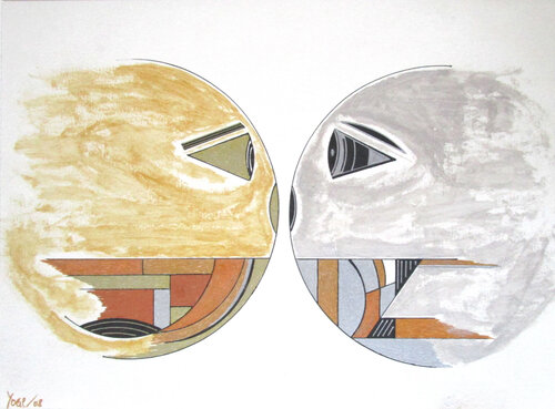 Faces 2 by Jörg "Yogi" Schäfer, Work on Paper for Sale on Singulart