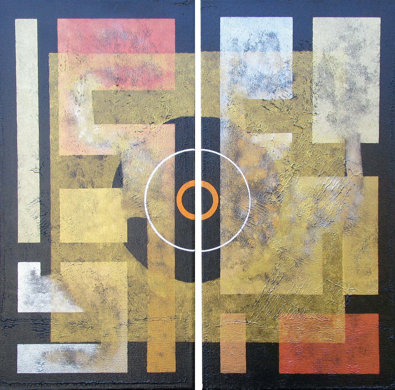 Klangpforten 5 + 6  / Diptychon Jörg "Yogi" Schäfer Originalgemälde zu verkaufen