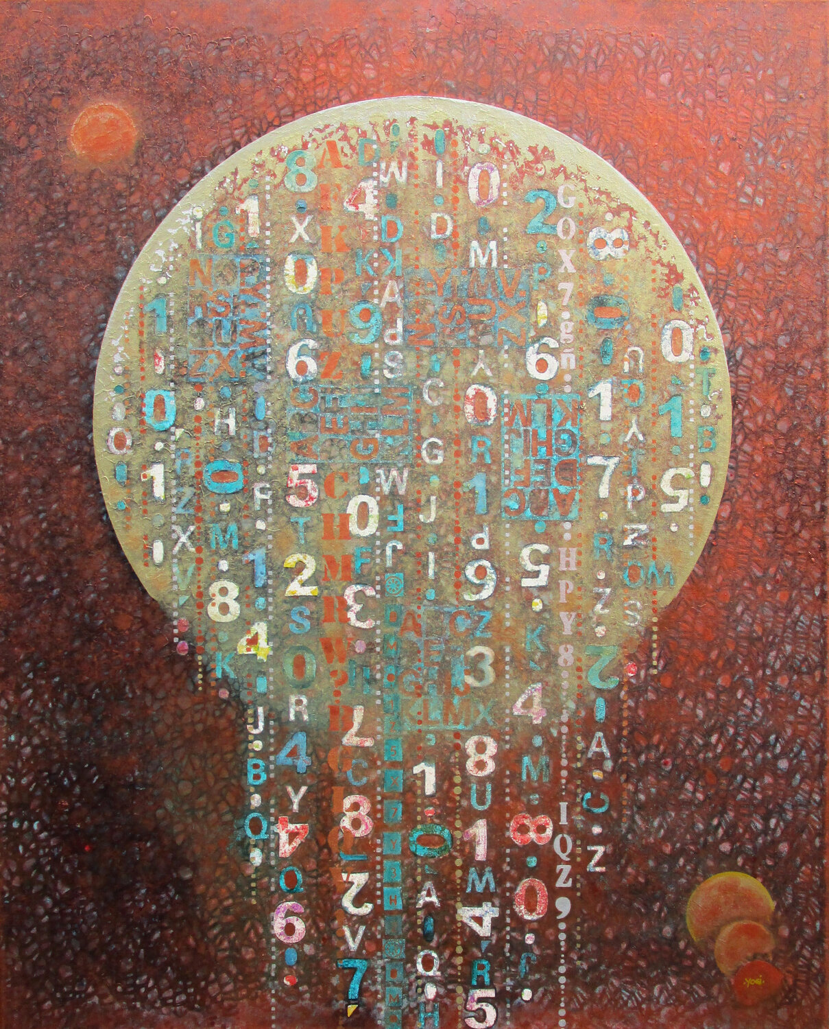 Matrix des Bewusstseins 2 Jörg "Yogi" Schäfer Originalgemälde zu verkaufen