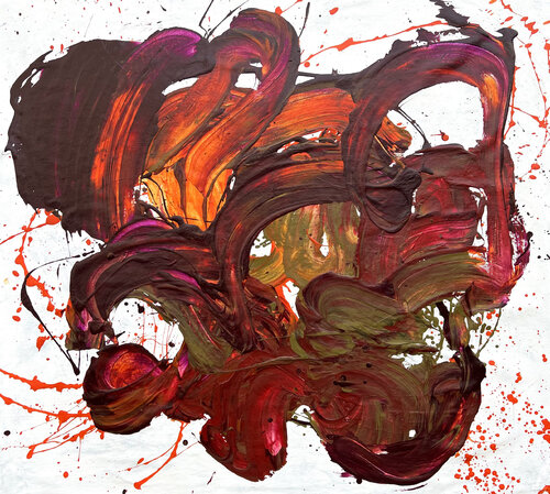 The Batle of Titans di Romana Jelínková, Pittura in vendita su Singulart