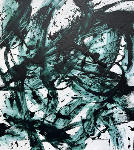 Emerald Echo by Romana Jelínková, Painting for Sale on Singulart