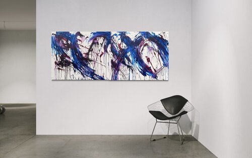 Staccato - diptych par Romana Jelínková, Peinture en vente sur Singulart