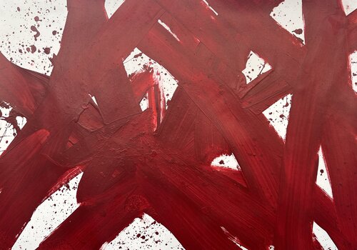Red Lines 2/25 by Romana Jelínková, Painting for Sale on Singulart