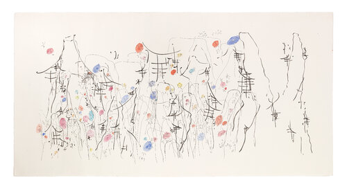 Inhabited Mountain, Digigraphies Grand format 100×200 cm, édition limitée 30 exemplaires by Paul Jeanteur, Work on Paper for Sale on Singulart