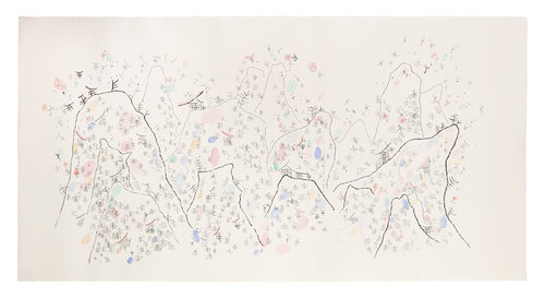 Poetic Landscape Mountain , Digigraphies Grand format 100×200 cm, édition limitée 30 exemplaires di Paul Jeanteur, Opera su carta in vendita su Singulart