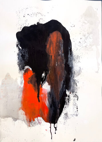 blackred002 di Mota Montero, Pittura in vendita su Singulart