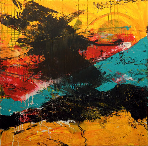 No Escape Landscape van Mota Montero, Schilderij te koop op Singulart