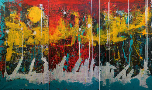 Hope Triptych Nro 0013 by Mota Montero, Painting for Sale on Singulart
