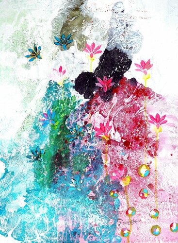 Let me stay awhile di POOVI ART, Opera su carta in vendita su Singulart