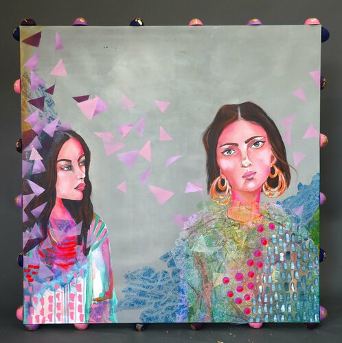 Sisters van POOVI ART, Schilderij te koop op Singulart