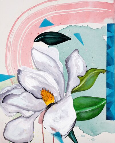 Magnolia - Selene de POOVI ART, Pintura a la venta en Singulart