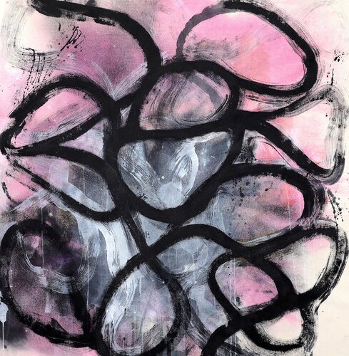 Smile, There's rose di POOVI ART, Pittura in vendita su Singulart