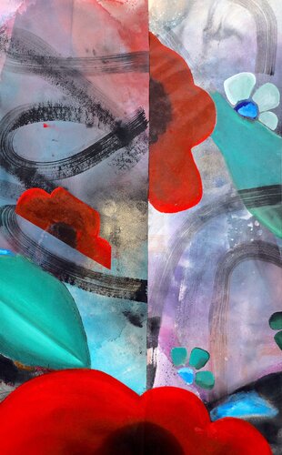 Mean To Be 02 by POOVI ART, 회화 for Sale on Singulart