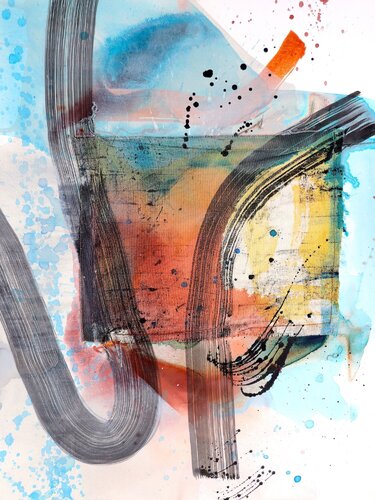 Falling leaves 01 by POOVI ART, Painting for Sale on Singulart