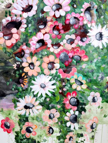 Dreamy Bloom by POOVI ART, 회화 for Sale on Singulart