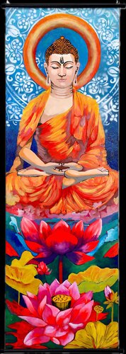 Buddha- Where emotions rest von POOVI ART, Malerei kaufen auf Singulart
