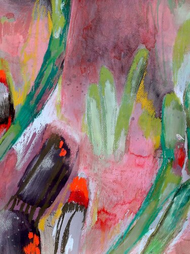 My cactus garden par POOVI ART, Peinture en vente sur Singulart