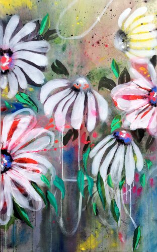 Bloom at your own pace van POOVI ART, Schilderij te koop op Singulart