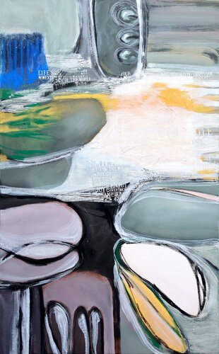 Abstract Minimalism - The quiet felt by POOVI ART, Painting for Sale on Singulart