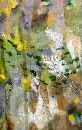 Silent Renewal- Landscape Abstraction van POOVI ART, Schilderij te koop op Singulart