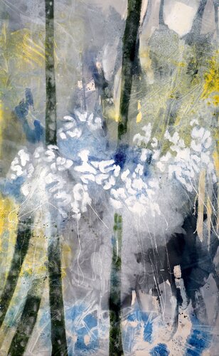 Gestural abstraction- Silent renewal 03 par POOVI ART, Peinture en vente sur Singulart