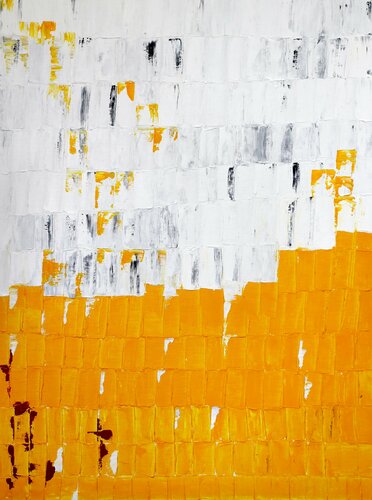 Yellow line van POOVI ART, Schilderij te koop op Singulart