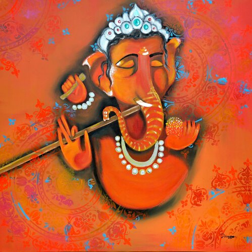 Ganesha par POOVI ART, Peinture en vente sur Singulart