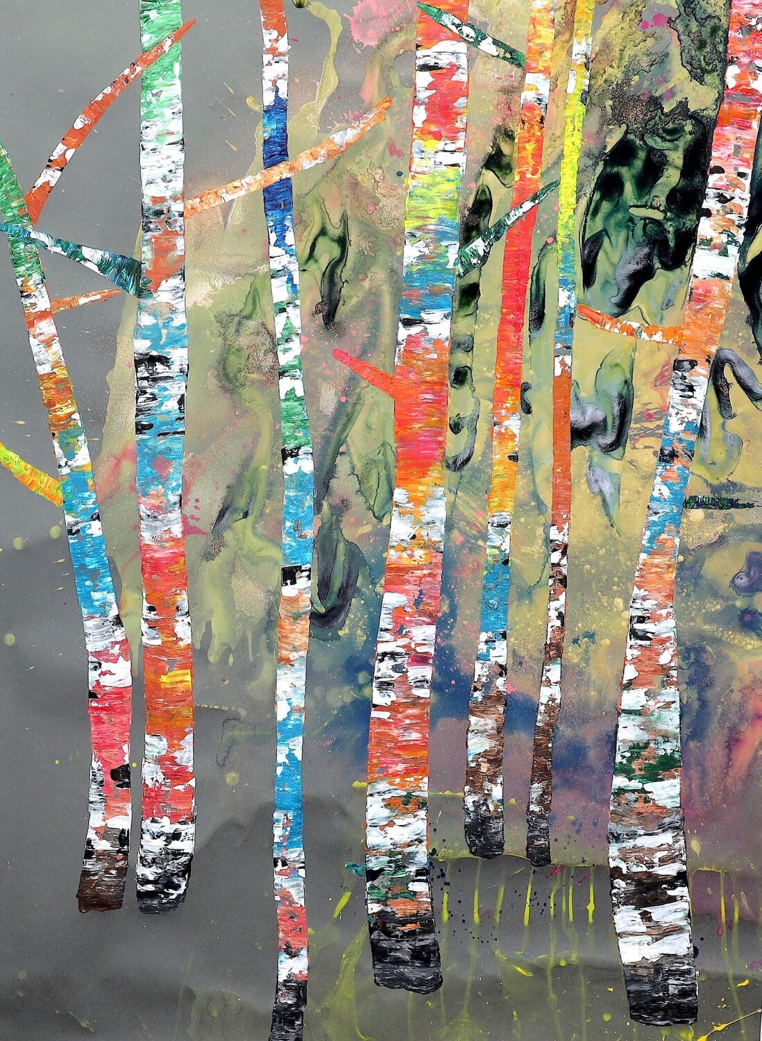 Chromatic forest rising POOVI ART