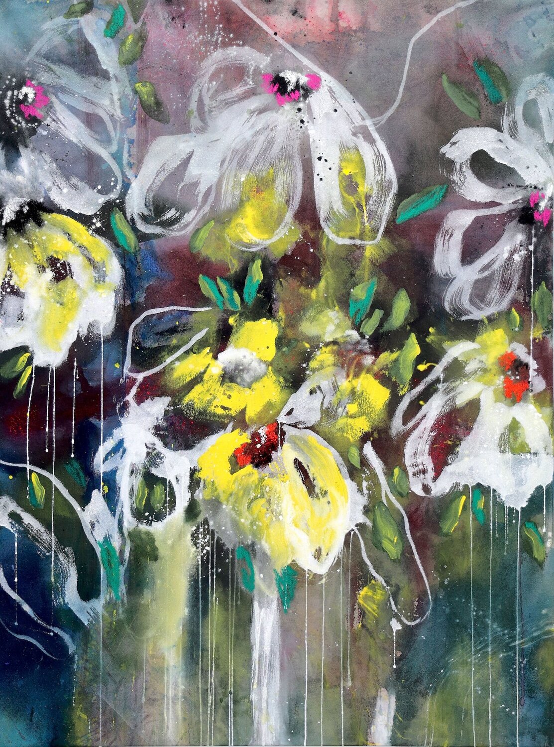 Bloom, I am here Abstract expressionism POOVI ART