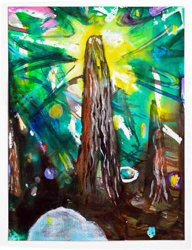 Treehouse van Niki Singleton, Werk op papier te koop op Singulart