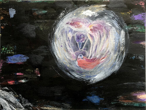 Celestial par Niki Singleton, Œuvre sur papier en vente sur Singulart