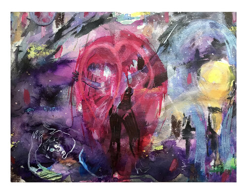 Mistress of the Night von Niki Singleton, Werk auf Papier kaufen auf Singulart
