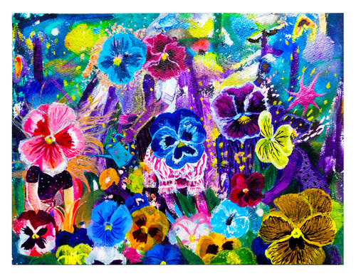 Pansy Gardeners von Niki Singleton, Werk auf Papier kaufen auf Singulart