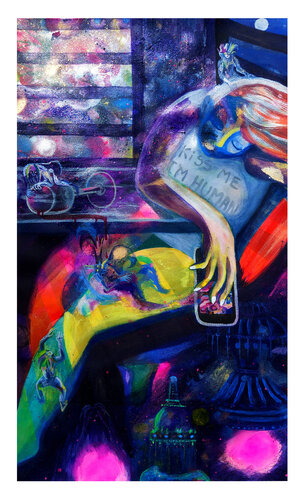 The Visit par Niki Singleton, Œuvre sur papier en vente sur Singulart