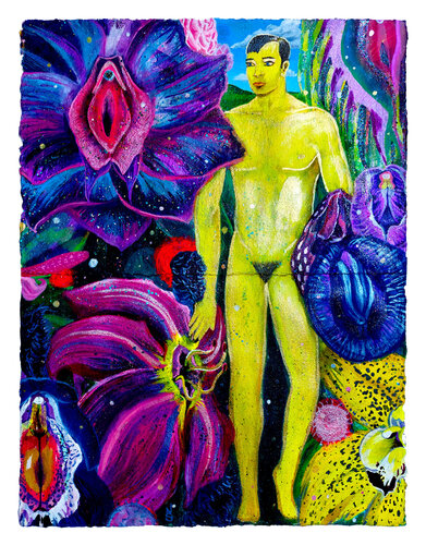 Adam's Garden de Niki Singleton, Obra en papel a la venta en Singulart