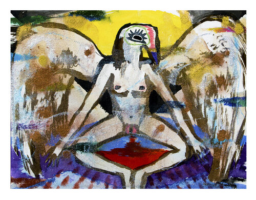 Isis the Creator par Niki Singleton, Œuvre sur papier en vente sur Singulart