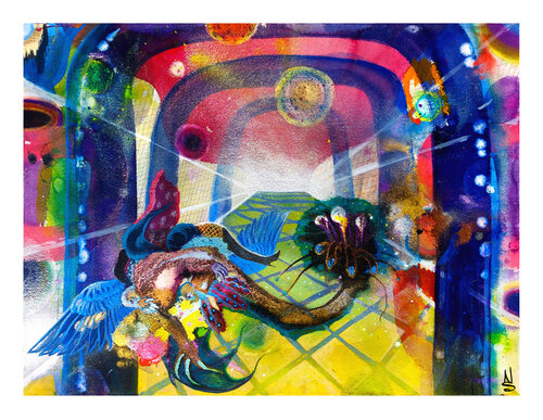 Lovers In The Metaverse par Niki Singleton, Œuvre sur papier en vente sur Singulart